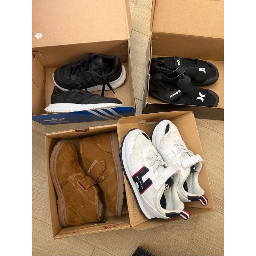 Size 10c boys shoes bundle - adidas, TH, Hurley, cat & Jack